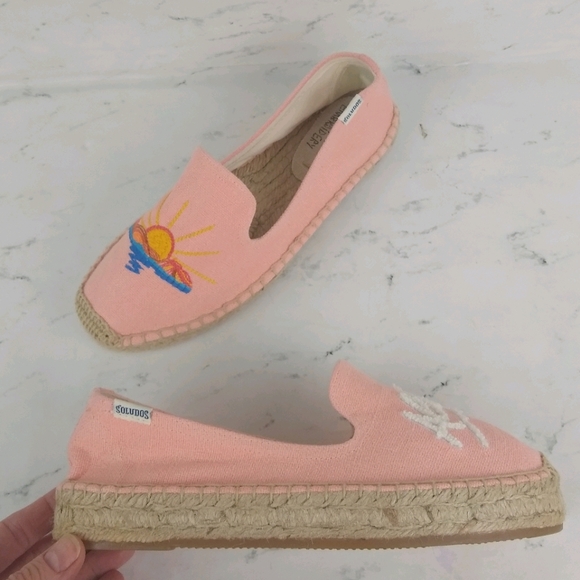 *LAST 1* Soludos Espadrille Platform Smoking Flats - Picture 4 of 7